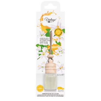 Vintage Autóillatosító – Fehér Jázmin (6,2 ml)